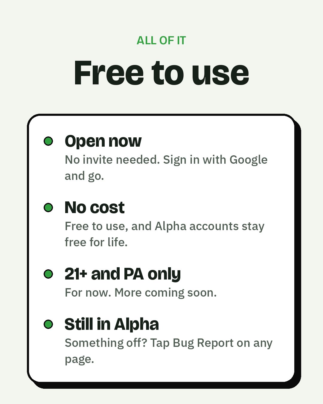 RoboPech is free to use, 21+ and Pennsylvania only